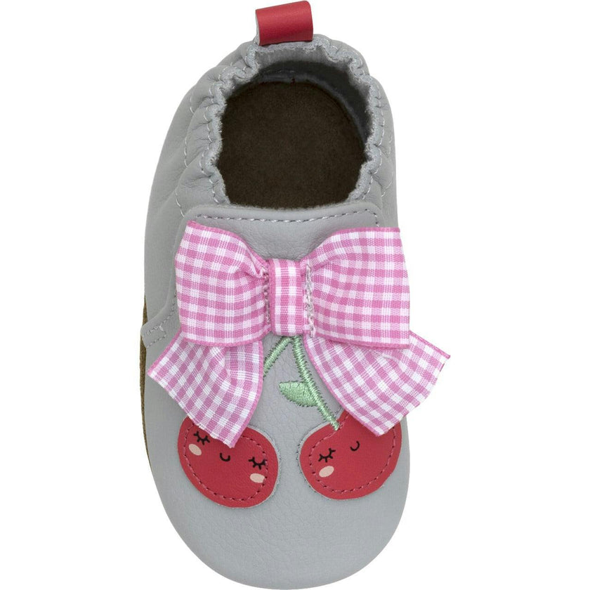 Cherry Cute Soft Soles in Grey