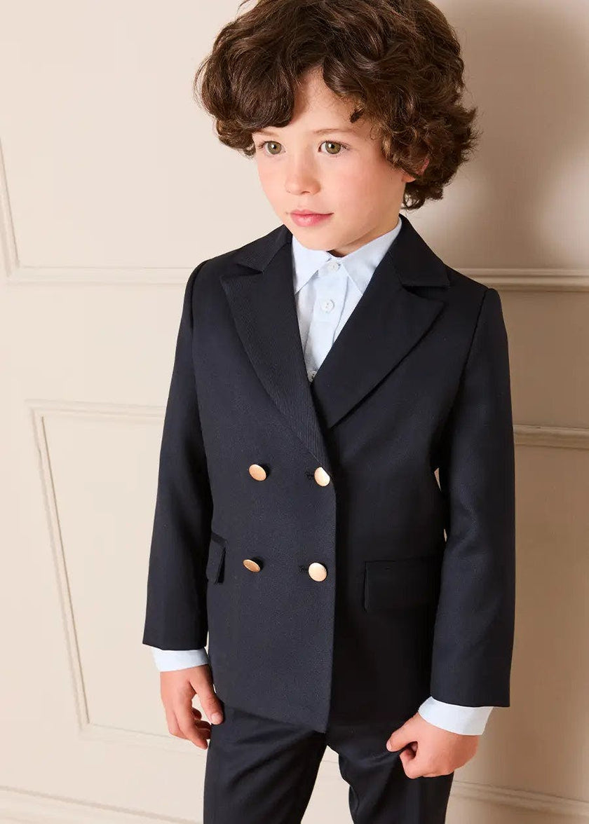 Double Breasted Blazer Jacket in Navy (4-10yrs)