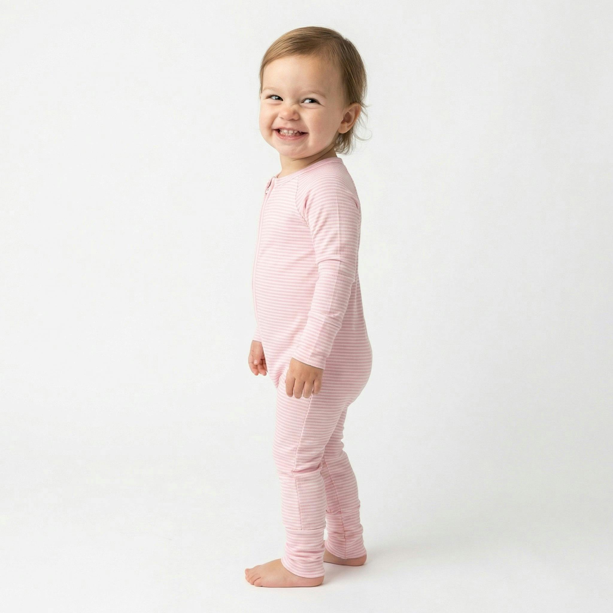 Peony Stripe Bamboo Sleeper