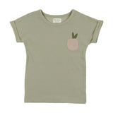 Boys Ribbed Berry Short Sleeve Shirt