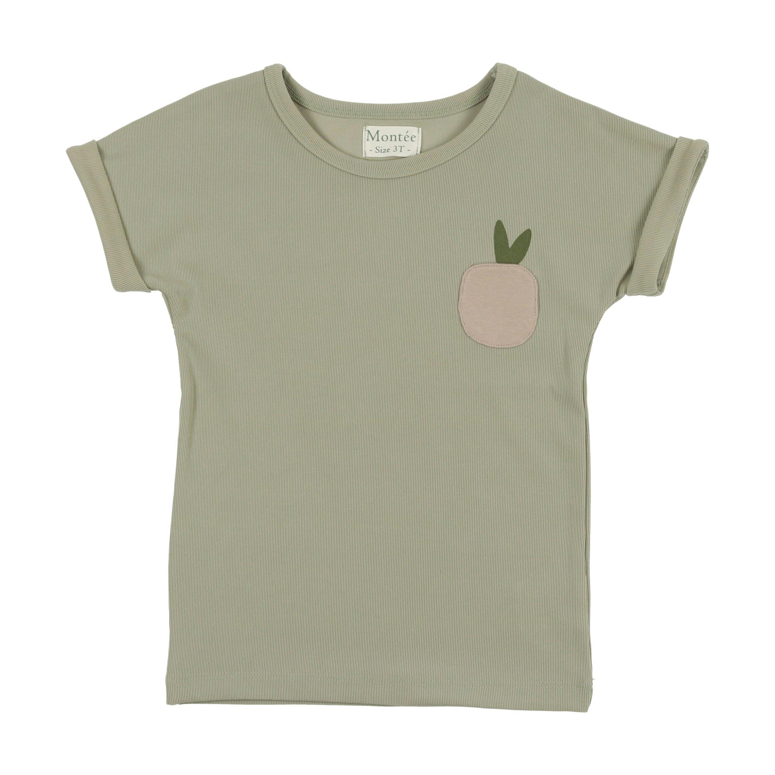 Boys Ribbed Berry Short Sleeve Shirt