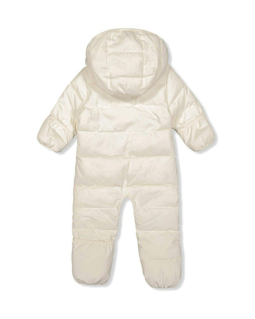 Baby Cloud One Piece Snowsuit Adapted For Car Seats Off White