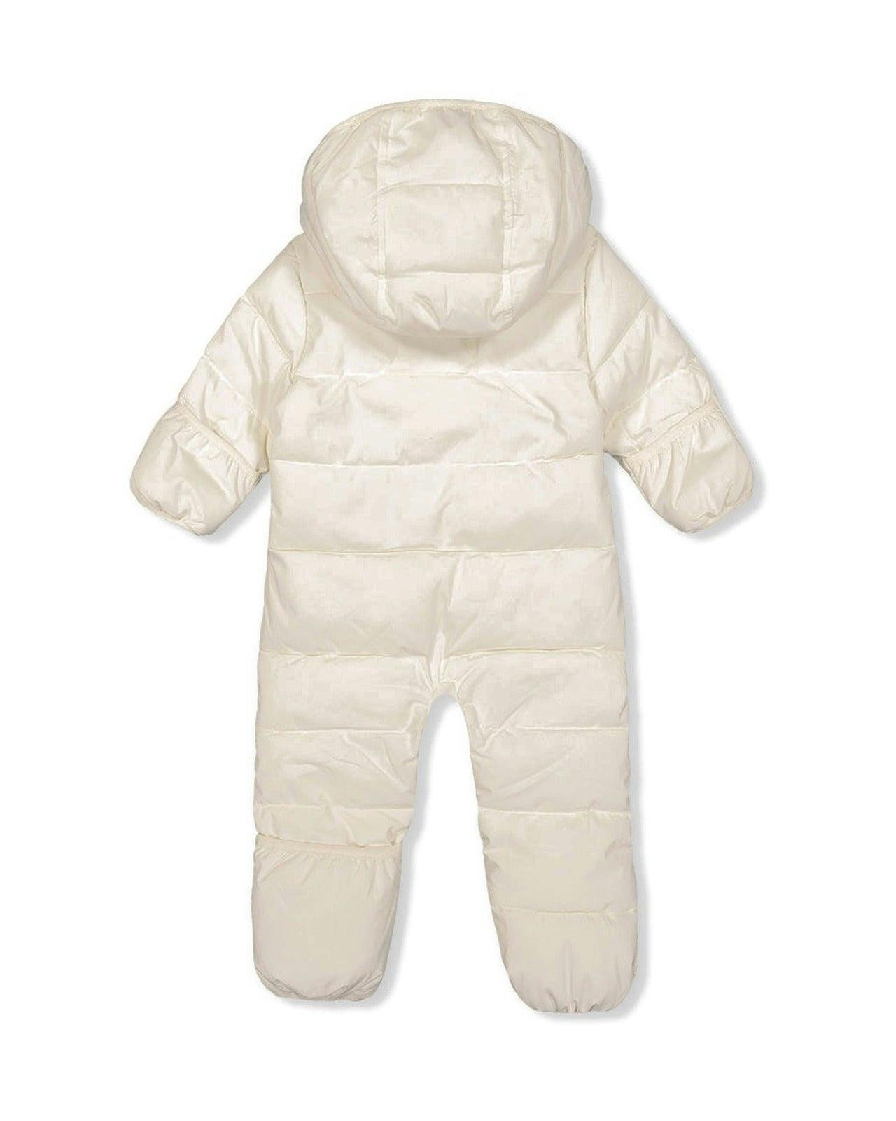 Baby Cloud One Piece Snowsuit Adapted For Car Seats Off White