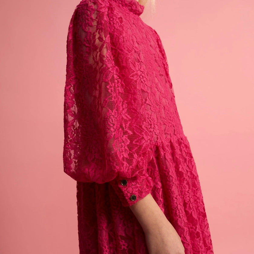 Lace Dress Fuchsia