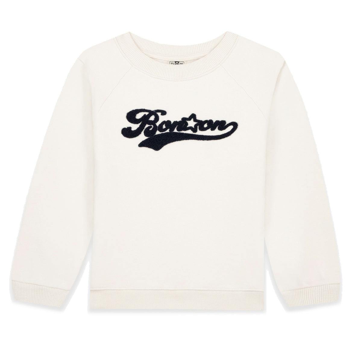 BONTON Sandy Logo Sweatshirt - Milk