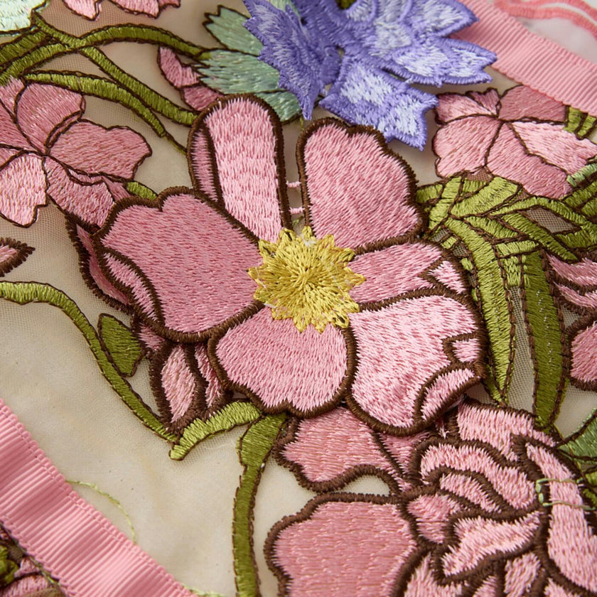 Bonnie Embroidered Mini Skirt