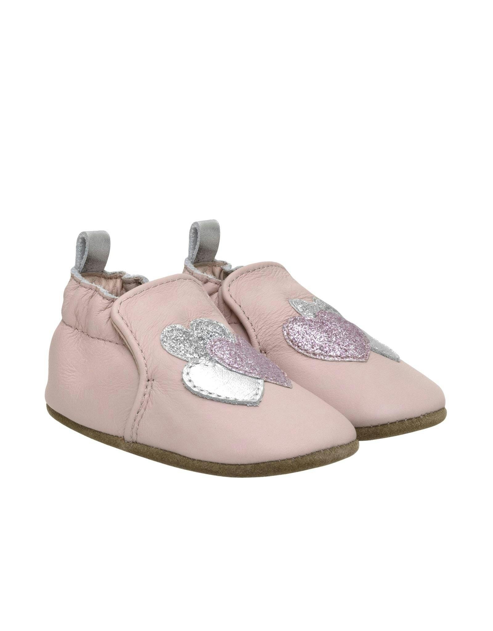 Heart Sparkle Lt Pink Soft Sole