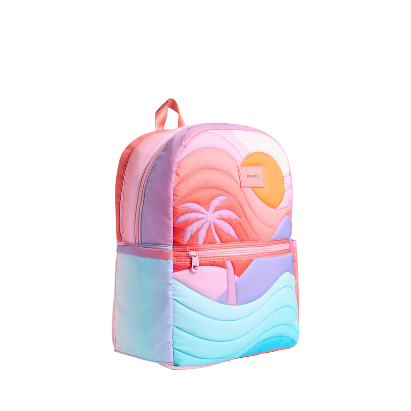 Kane Double Pocket Large Backpack, Sunset Puffer