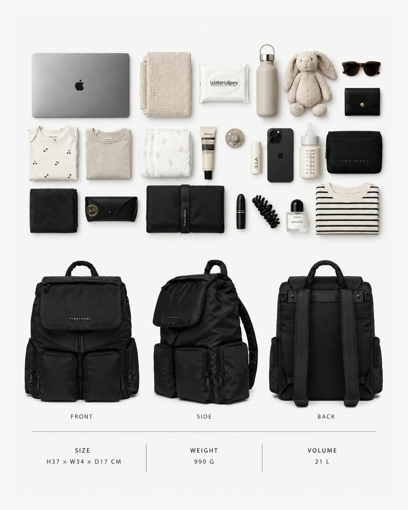 Alto Changing Backpack Black