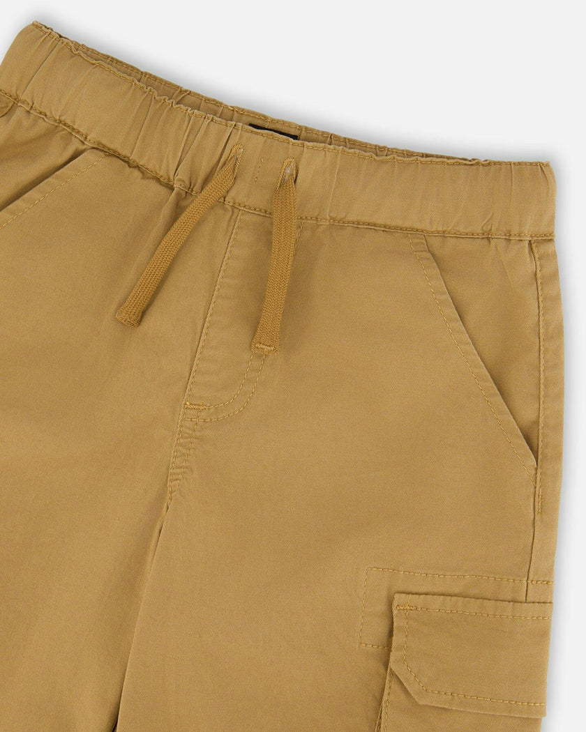 Stretch Twill Bermuda With Cargo Pockets