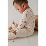 Baby Long Sleeve Bodysuit Caramel Stripe