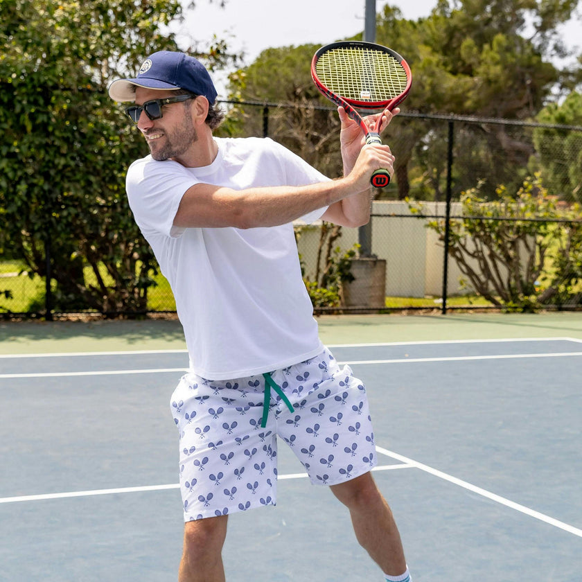 Men's Tennis Navy Sleep Shorts