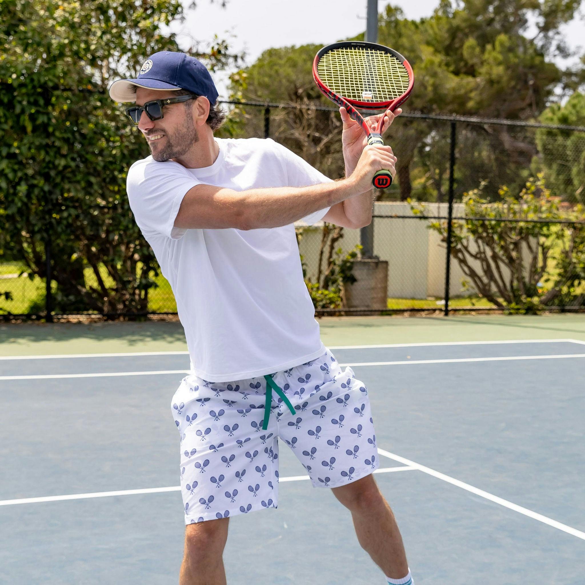 Men's Tennis Navy Sleep Shorts