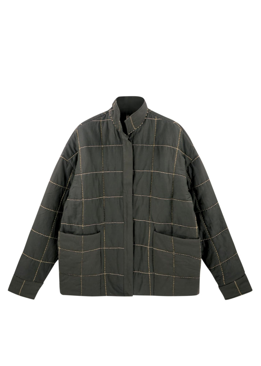 Tahoe Quilted Jacket in Black Olive