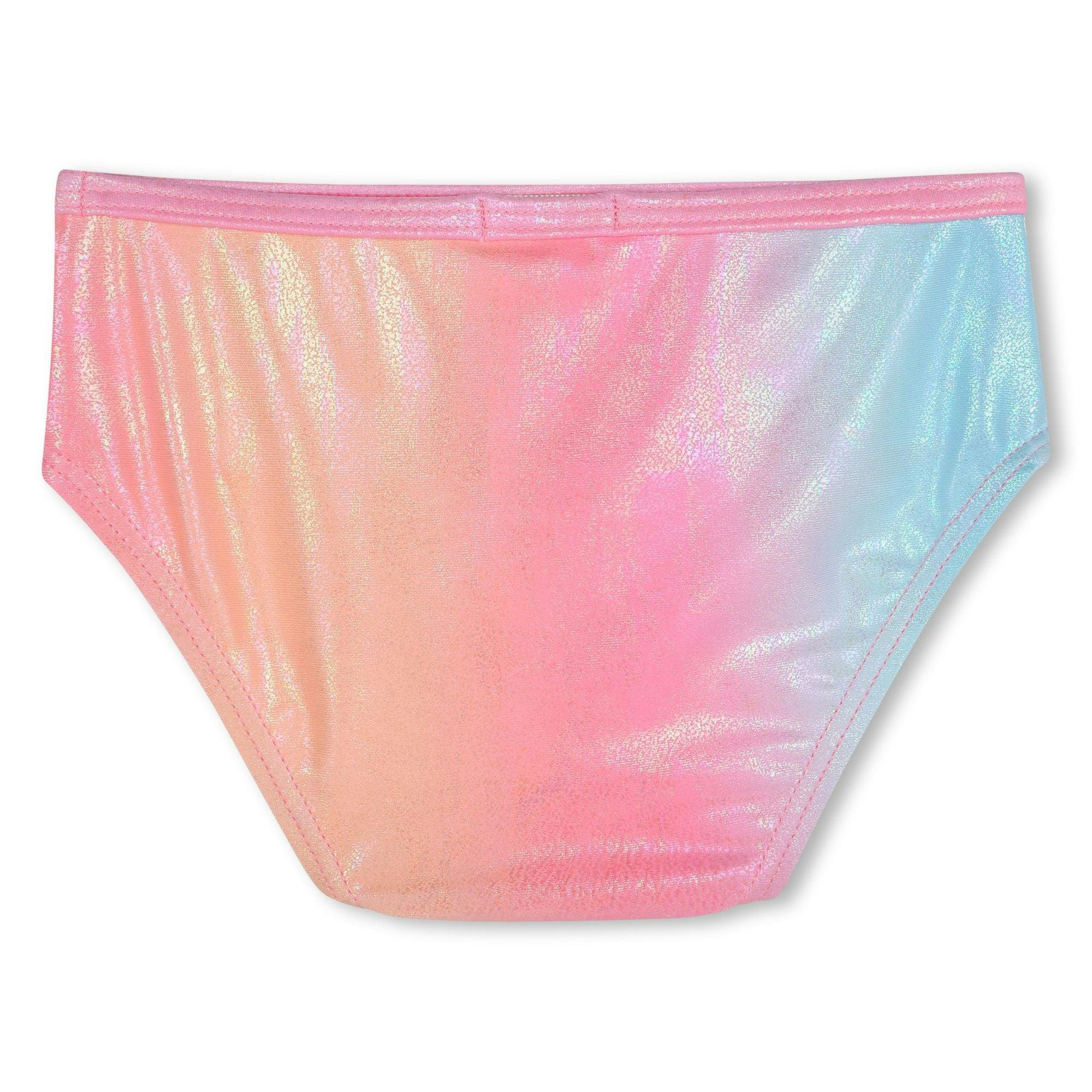 Multicolor Ombre Bow Bikini