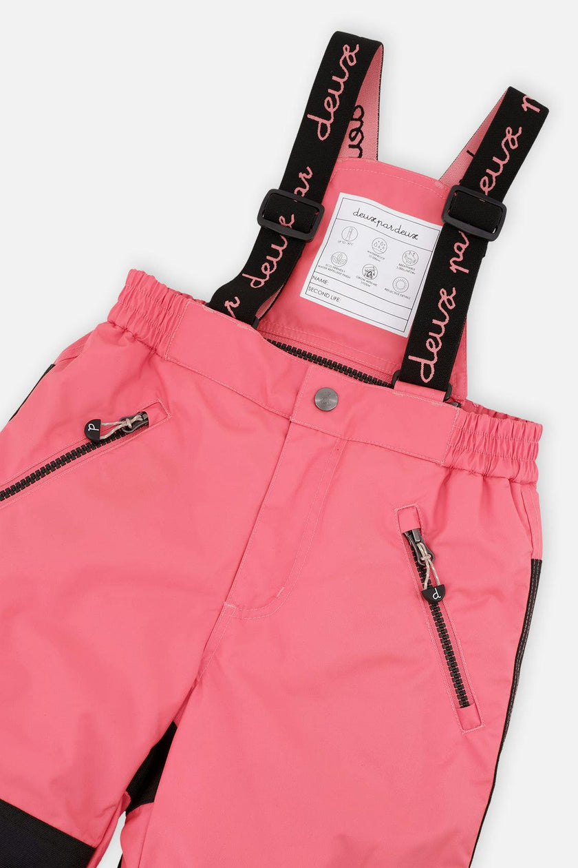 Two Piece Play Snowsuit Black Zebra Print With Pink Pants