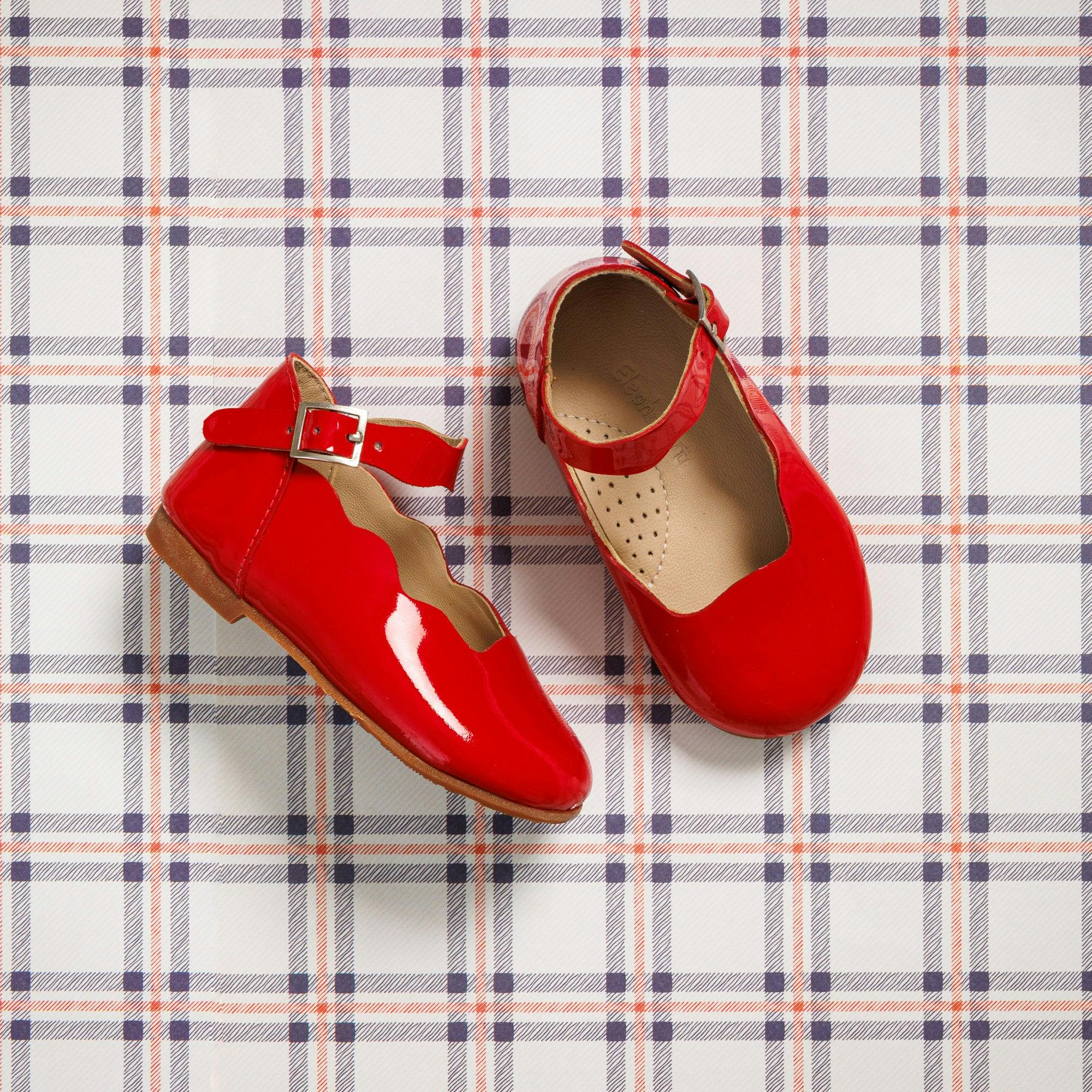 Toddler Ondina Ballet Flat | Red Leather