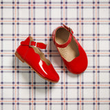 Toddler Ondina Ballet Flat | Red Leather
