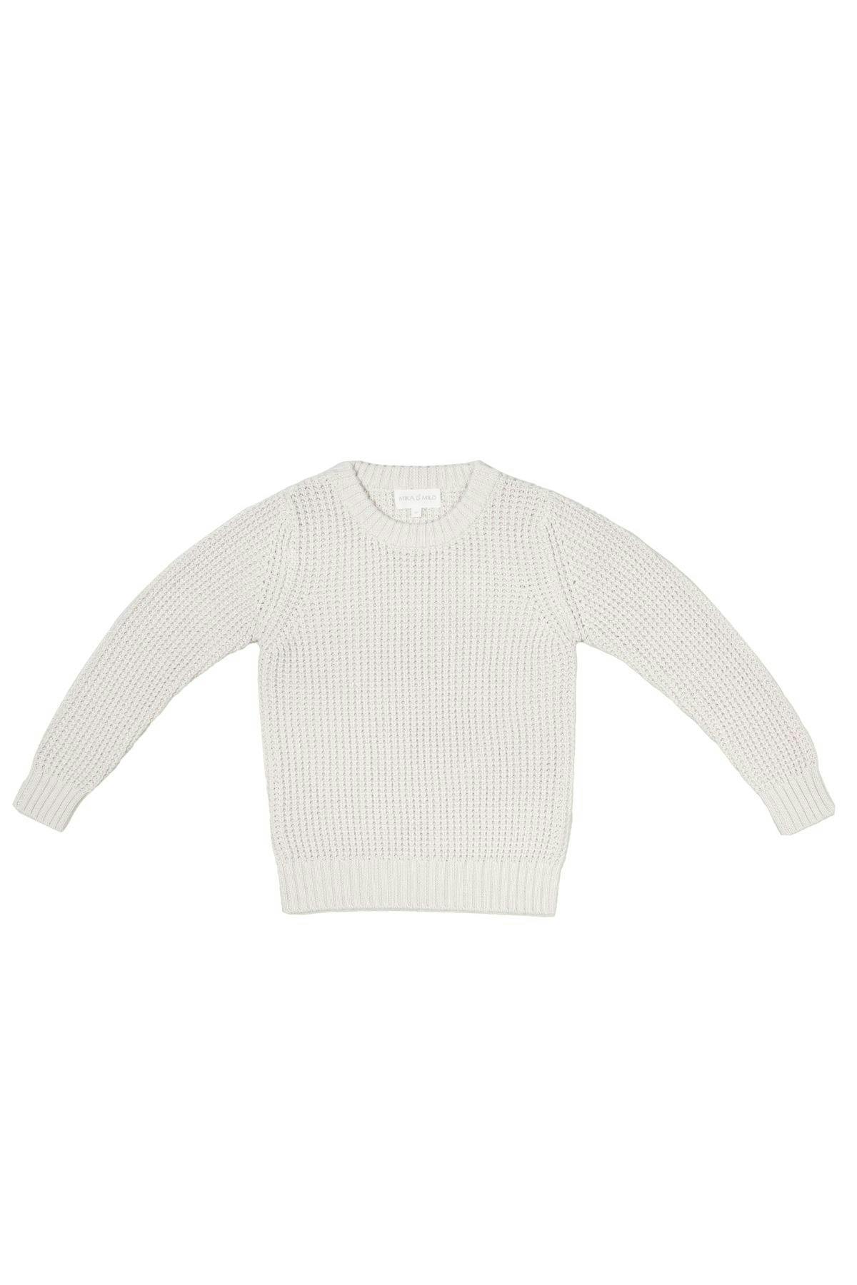 Waffle Knit Jumper | Chalk