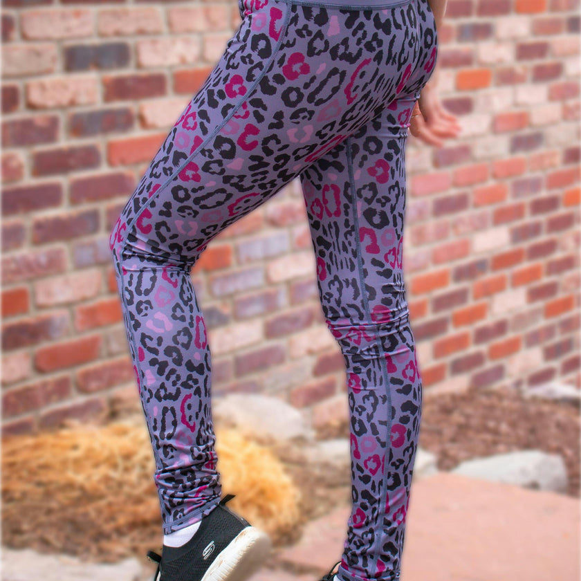 Ame Leopard Printed Activewear Leggings