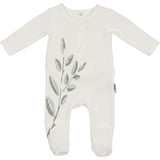 Blooming Leaves Footie and Beanie Set