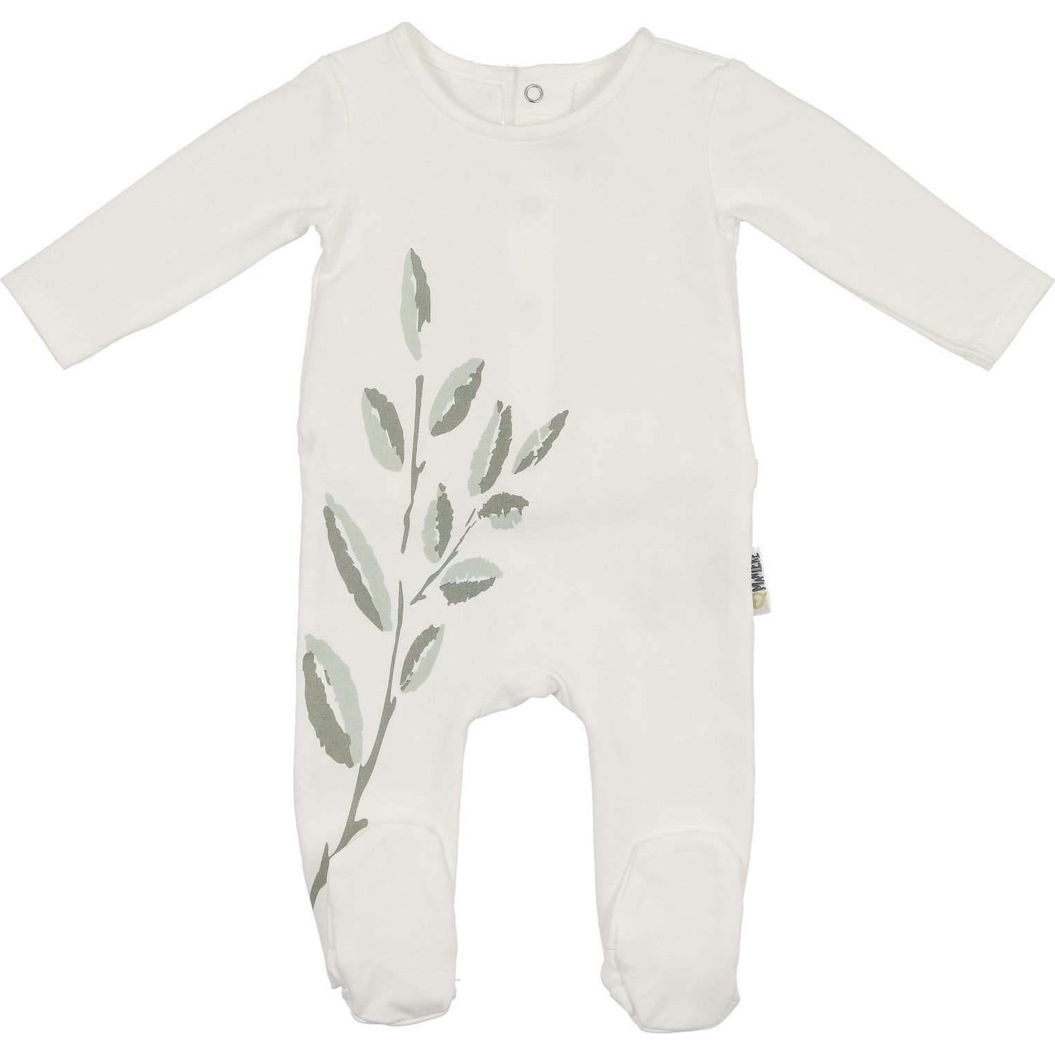 Blooming Leaves Footie and Beanie Set