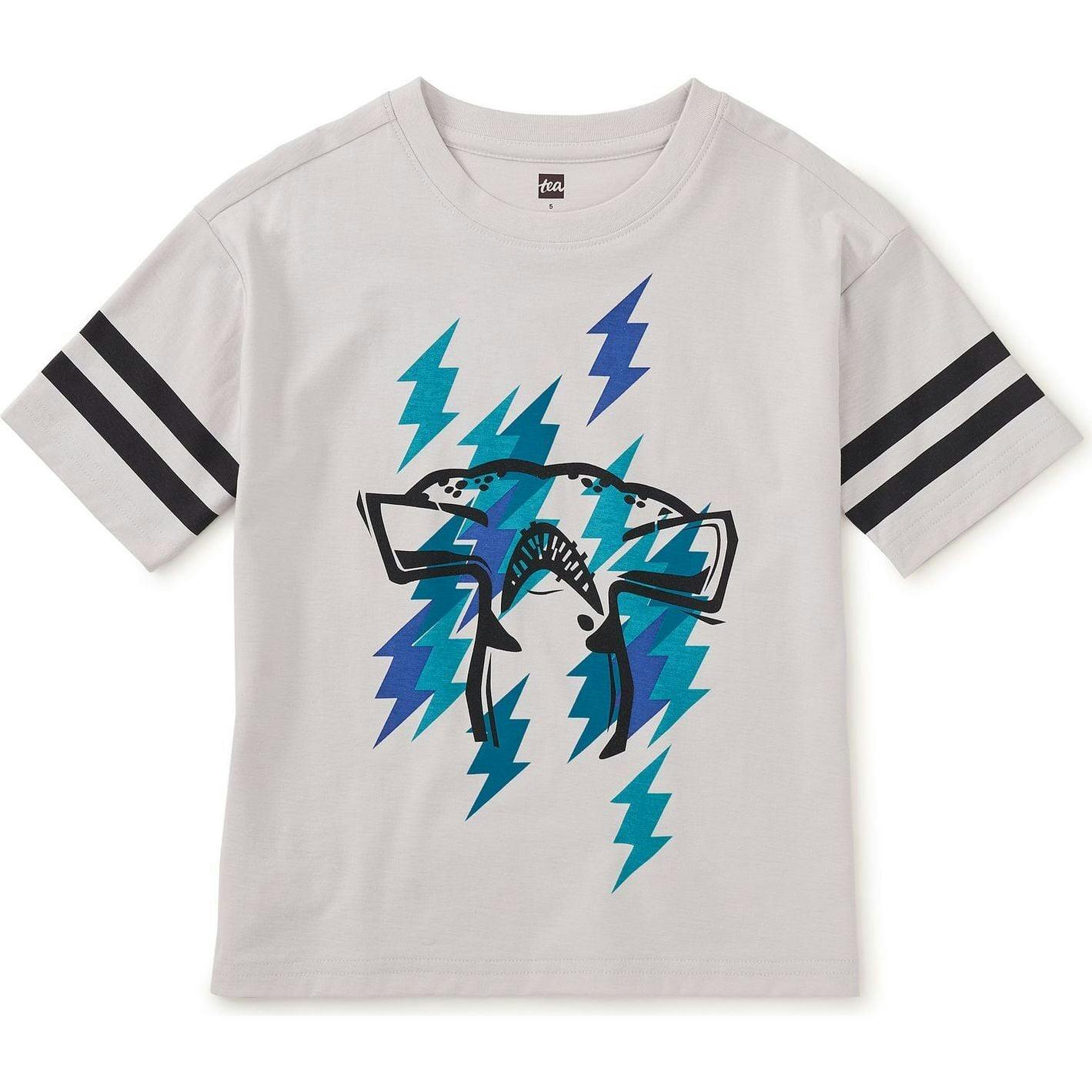 Sporty Graphic Tee, Grey