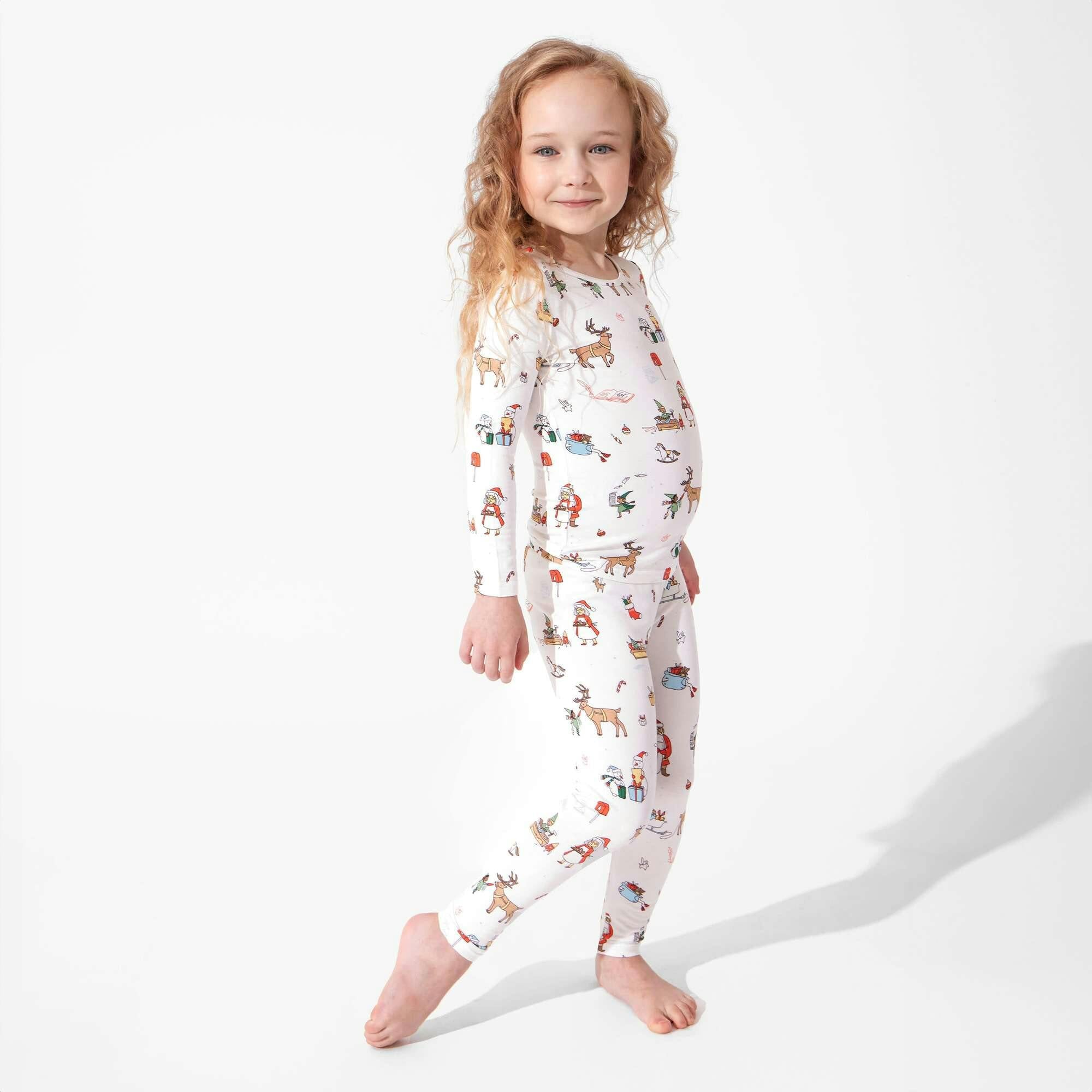 Santa's Workshop Bamboo Kids Pajamas