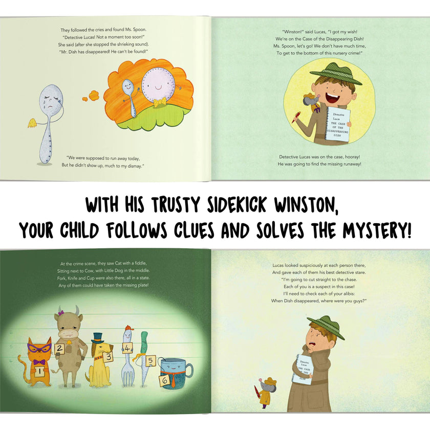 Your Child the Detective: The Case of the Disappearing Dish (Personalized Nursery Rhyme Book)