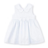 White Pique Flower Dress