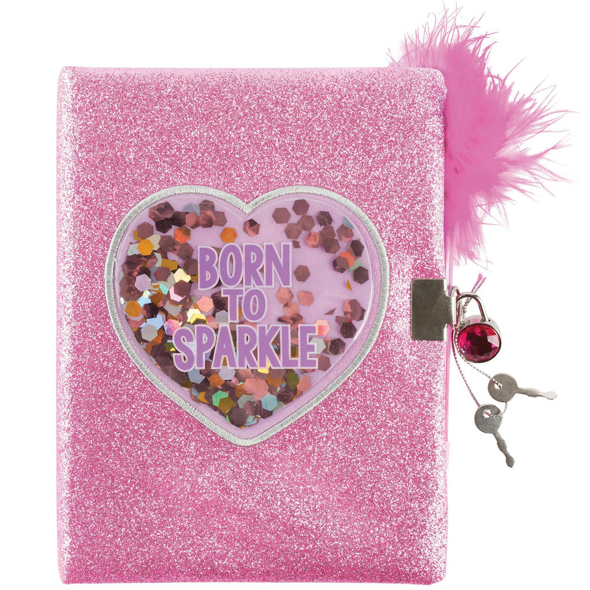 G&G: Locking Journal Set - Born To Sparkle Glitter