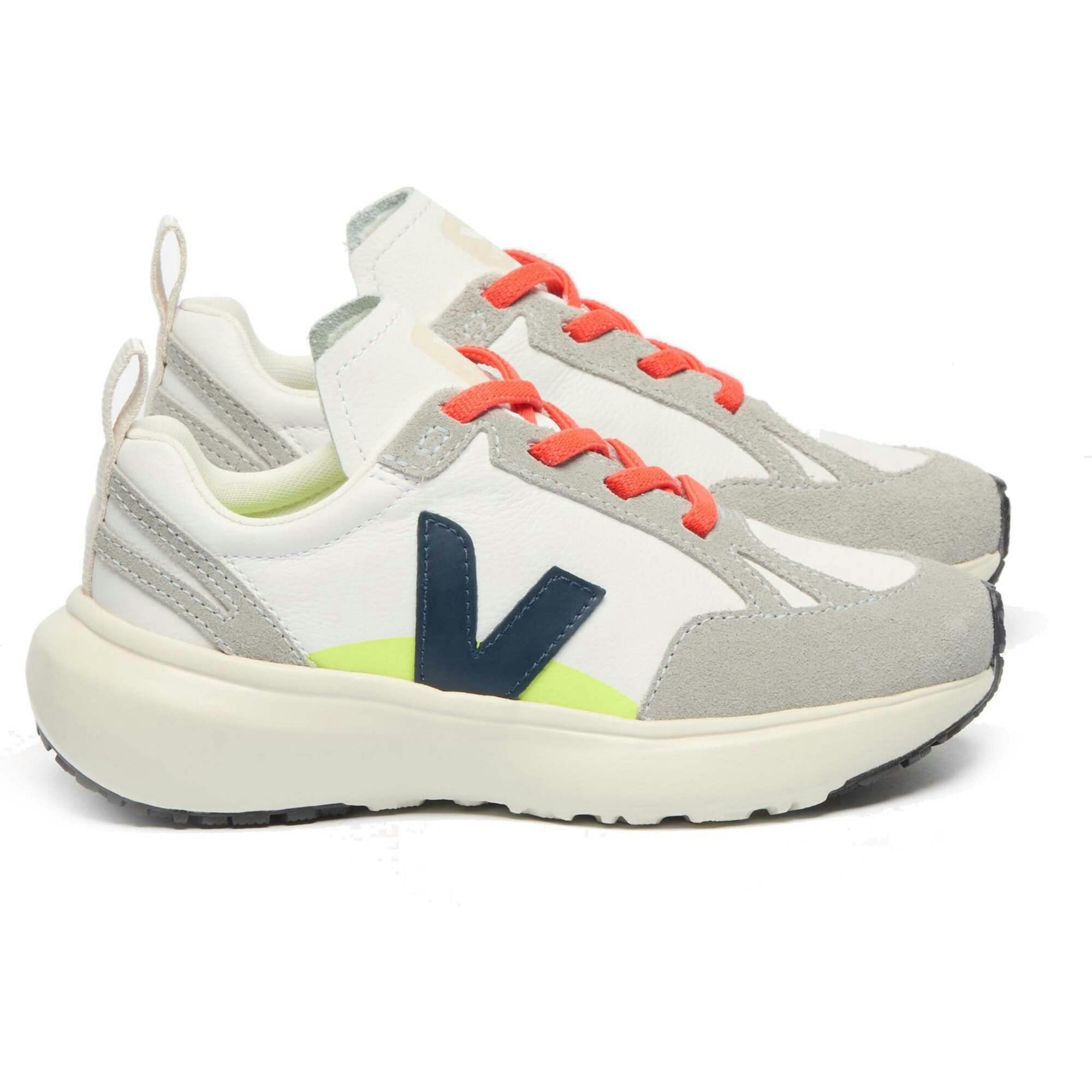 VEJA Canary Leather Sneakers - Neon Nautical