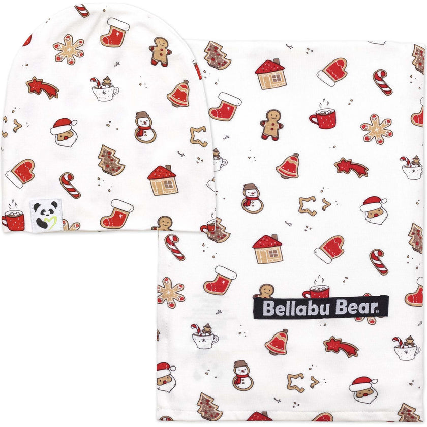 Sugar Cookies Bamboo Swaddle & Beanie Set
