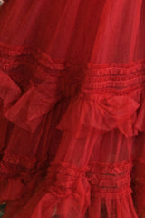 Celestine Skirt in Garnet