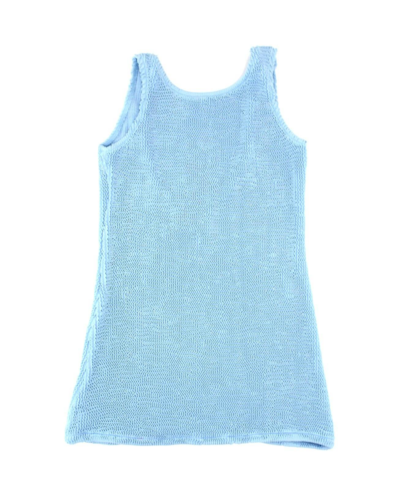 Ilary Crinkle Cover Up Dress Dusty Blue