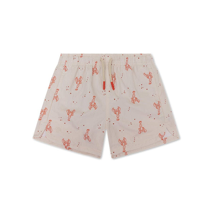 Swim Shorts - Beige/Red - Little Lobster