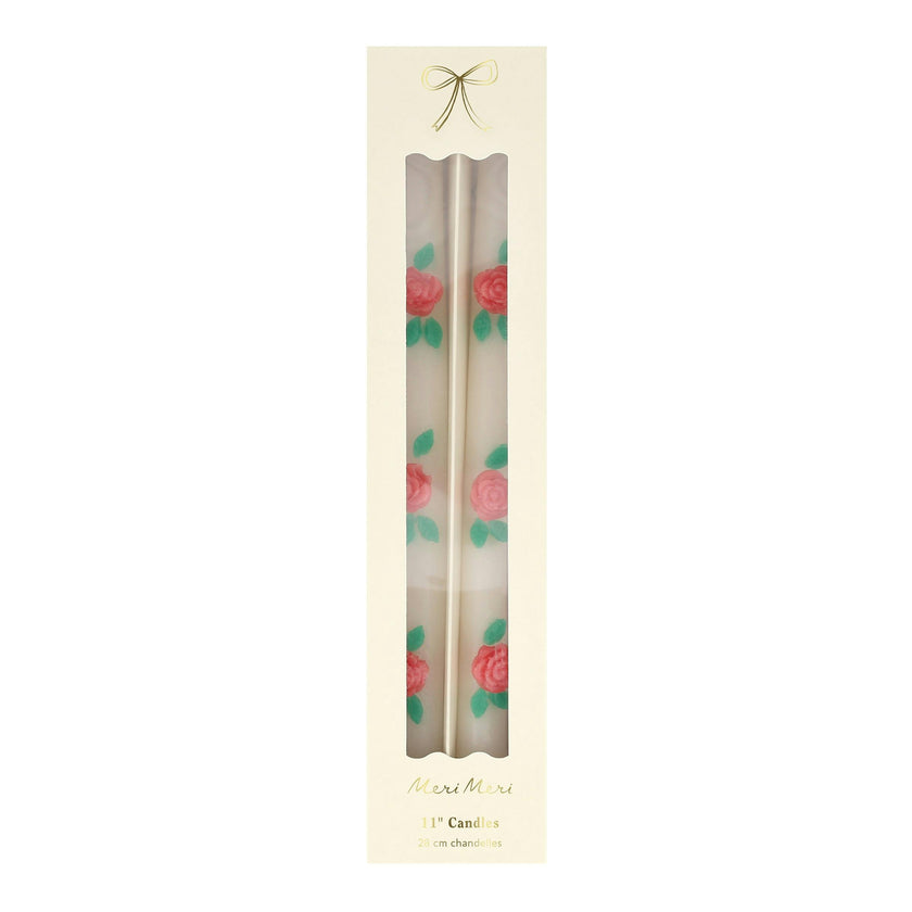 Rose Taper Candles