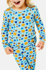 Long Sleeve Pajama Set - Dreidels