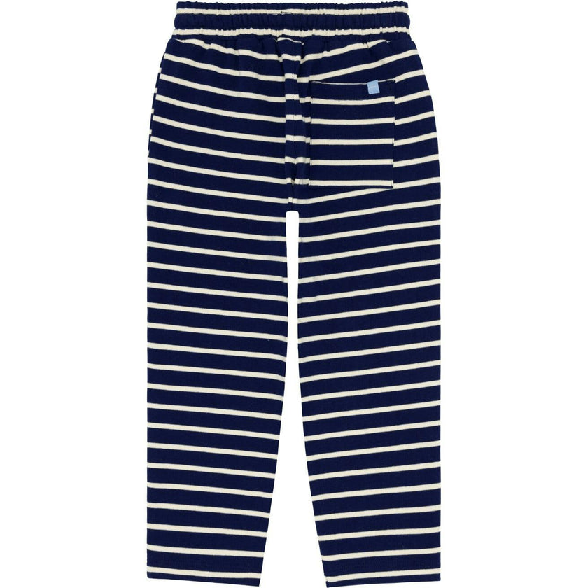 unisex navy stripe pant