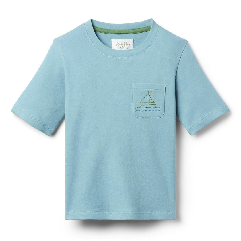 Jackson Pocket Tee - Sailboat