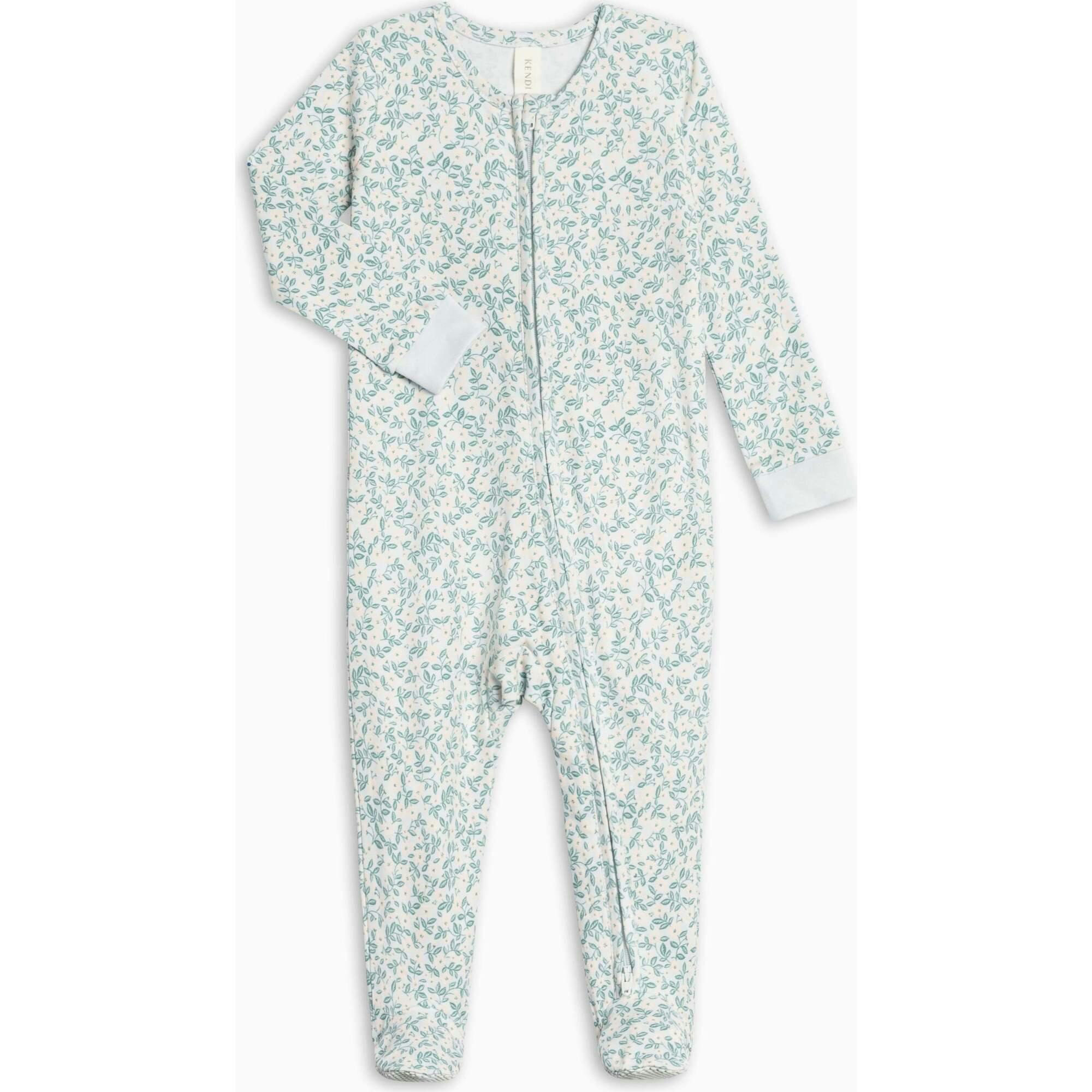 Peyton Zipper Sleeper - Arbor Floral / Powder + Shell