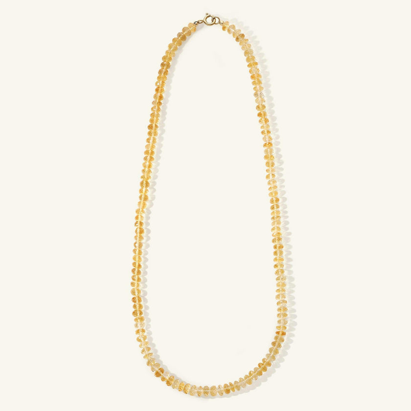 Faceted Citrine Necklace