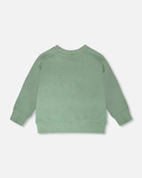 French Terry Sweatshirt Pale Green