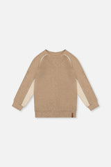 Brushed Jersey Top With Raglan Sleeves Taupe