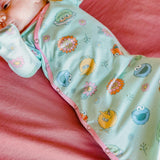 Newborn Knotted Gown - Sesame Street Retro Floral