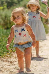 Ruffle Bloomer Set in Denim