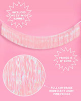 Pretty in Pink Fringe - light pink fringe banner
