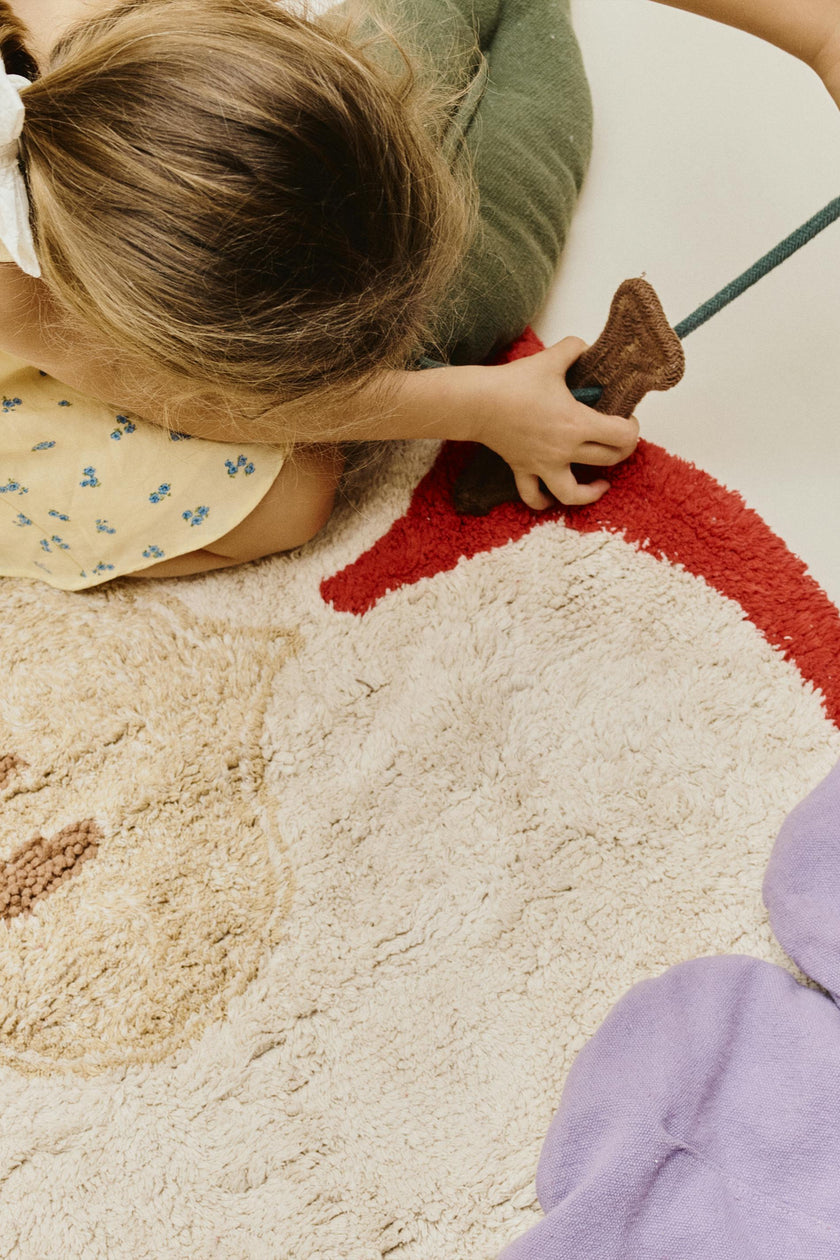 Washable Rug Apple