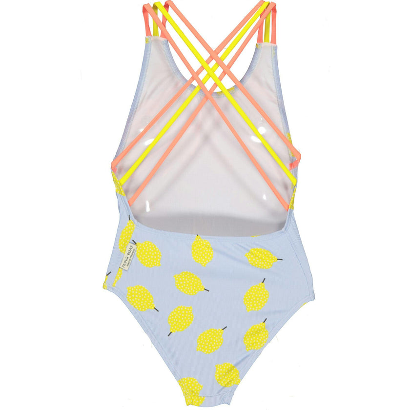 Textured Lemon Swimsuit