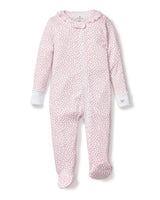 Baby's Pima Ruffle Collar Romper in Sweethearts